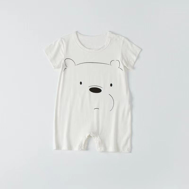 Lasten kevät- ja kesämodaalihaalari, pitkähihainen vauvan makuupussi, jaetut lahkeensuojilla varustetut potkunkestävät kotivaatteet_voghion.com