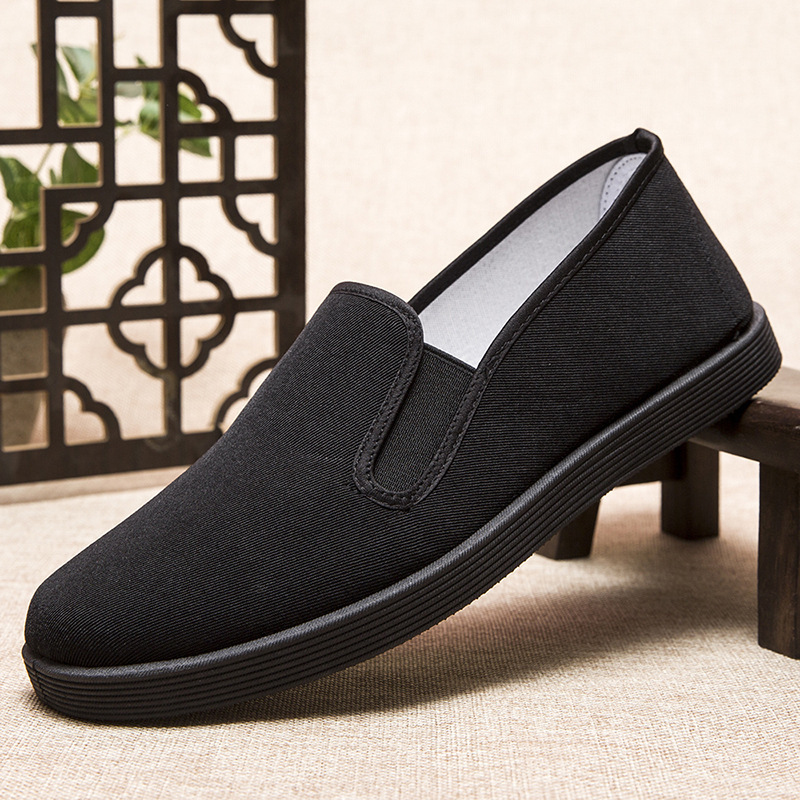 Viejos zapatos de tela de Beijing al por mayor primavera y verano nuevos zapatos casuales para hombres con suela gruesa y cómoda transpirable zapatos de trabajo para hombres