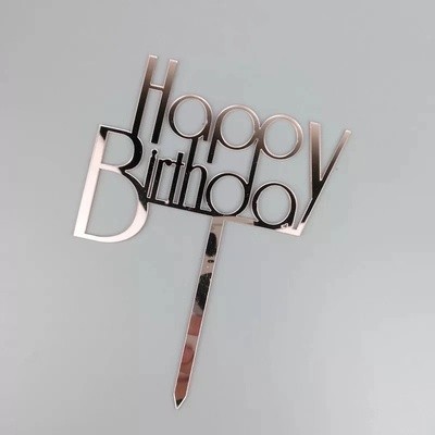 Acrylic cake decoration card insertion money tree rich male god goddess happy birthday cake plug-in flag insertion card