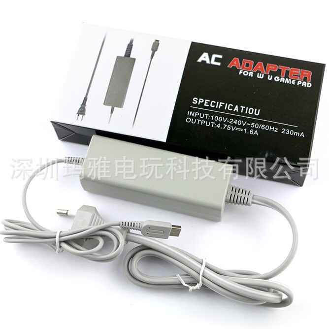 Suitable for Domestic Wii U Game Console Handle Fire Bull Wii U Power Supply Charging Adapter European Standard Round Plug Suitable for Domestic Wii U Game Console Handle Fire Bull Wii U Power Supply Charging Adapter European Standard Round Plug