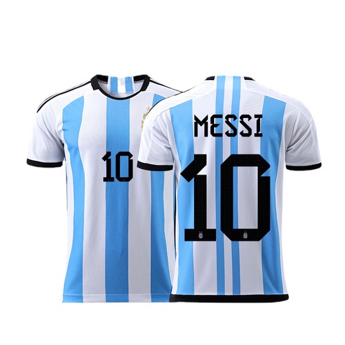  Football Jersey Men's and Women's Adult Argentina Messi Ronaldo Neymar Training Match Team Uniform Shirt Single Upper