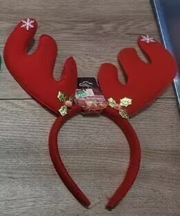 クリスマスフォレストスタイルの女性用鹿の角ヘッドバンド、サンタクロースのヘアピン、ヘッドバンド、ホリデードレスアップギフト、ヘッドバンド、ヘアアクセサリー、ヘッドバンド|undefined