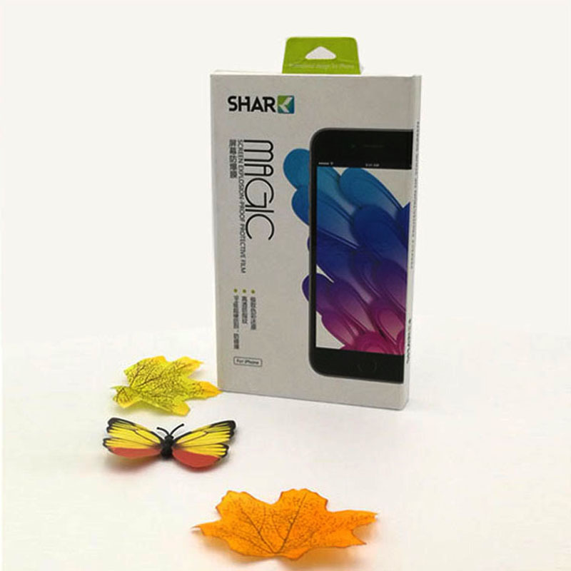 炫彩钢化膜盒曲面碎屏玻璃膜蓝光膜包装彩盒电子产品手机膜盒印刷