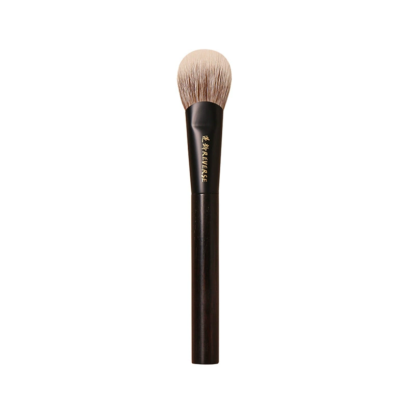 Soft face blush sandalwood, handheld brush, for beginners