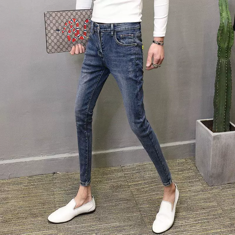 Брюки, джинсы, интернет-знаменитость, обтягивающие, slim fit