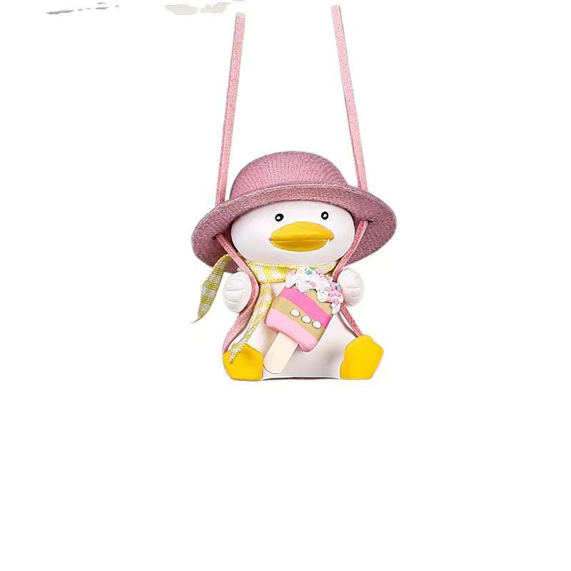 Cross-Border Wholesale Car Hanging Ornaments Swing Duck Car Rearview Mirror Car Interior Decoration Car Hanging Decorations Car Accessories