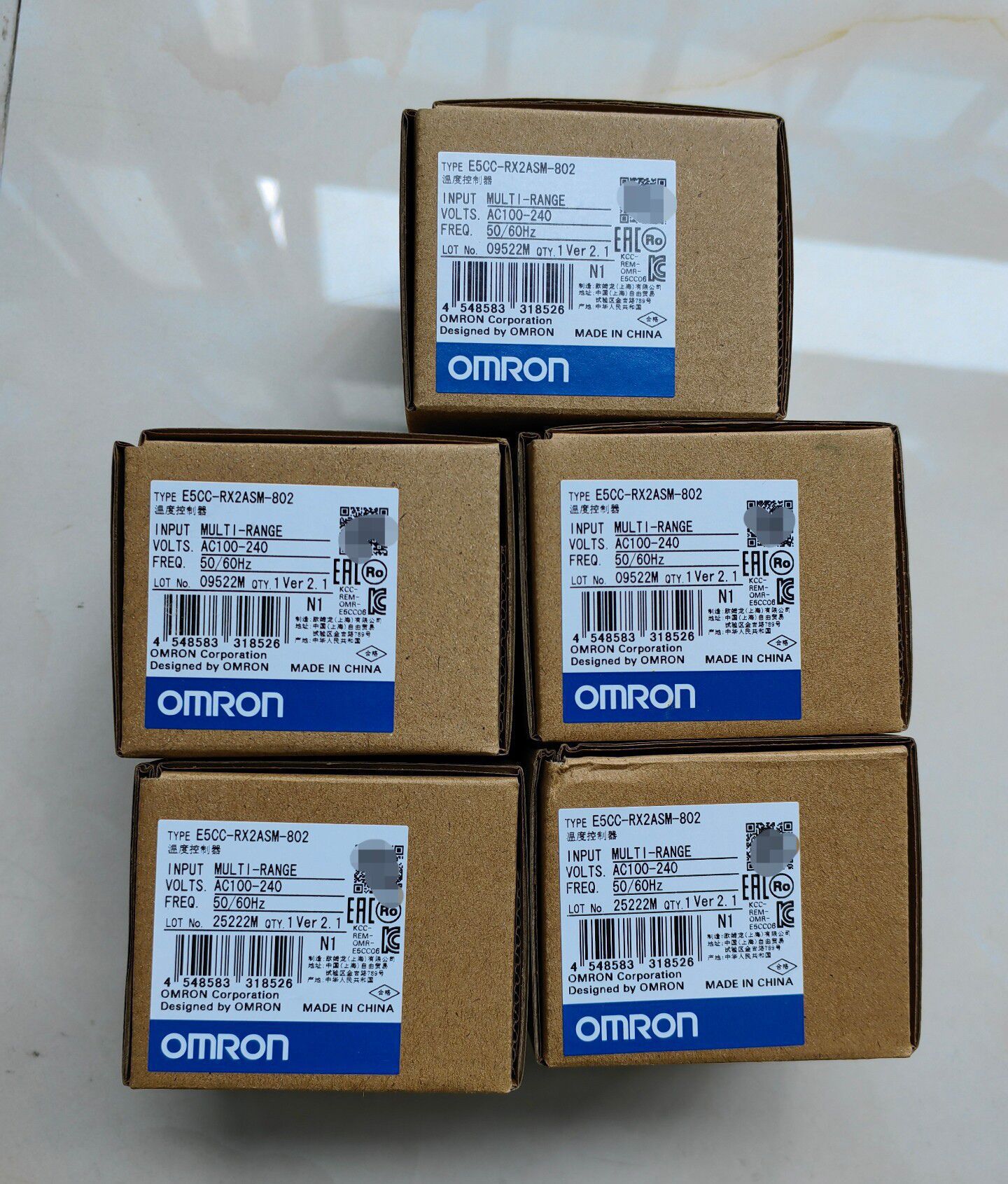 Omron/欧姆龙温控器E5CC-RX2ASM-802全新原装现货联系客服