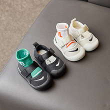寶寶鞋子軟底嬰兒學步鞋包頭1-2一3歲春夏季男女小童透氣布鞋韓版