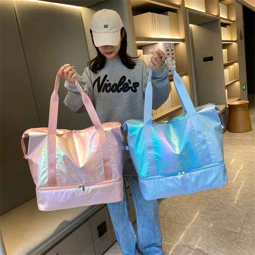 Travel bag women's large capacity portable lightweight waterproof internet celebrity luggage bag short-distance travel maternity bag storage bag