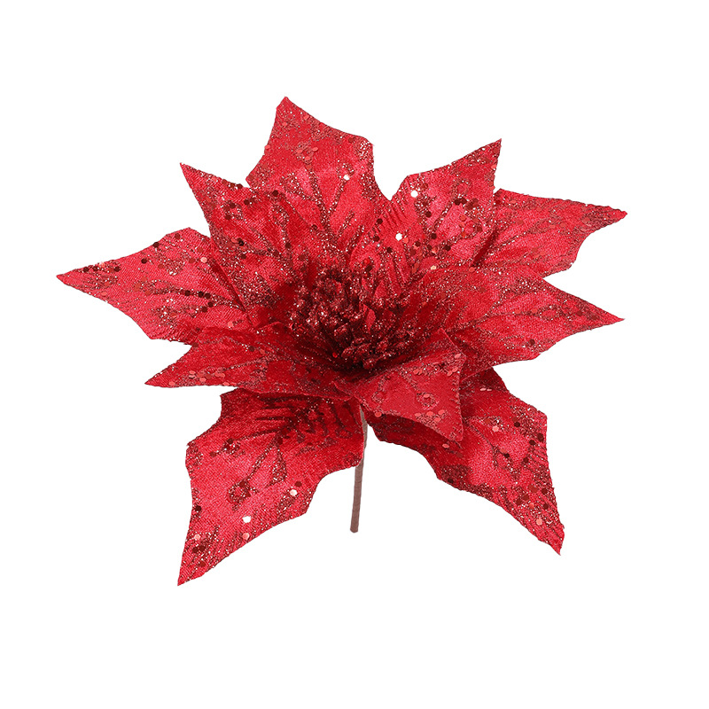 29CM tela flor de simulación flor flor de Navidad flor de decoración ornamentos ornamentos guirlandas de Navidad
