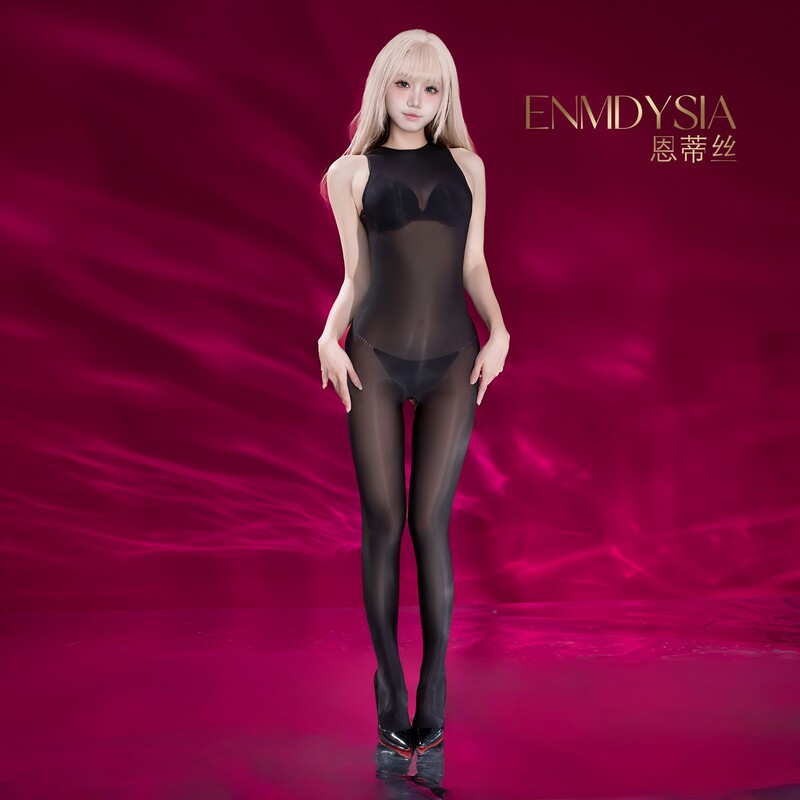 Entis Seamless Glossy One-Piece Stockings Ultra-Thin Horse Oil Smooth Sleeveless Tank Top Bodysuit Open-Crotch Women's Lingerie Entis Seamless Glossy One-Piece Stockings Ultra-Thin Horse Oil Smooth Sleeveless Tank Top Bodysuit Open-Crotch Women's Lingerie