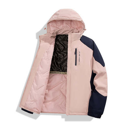 Couple's Style Cotton Jacket Winter Outerwear Trendy Men's Cotton Jacket Thick Outerwear Men's Thick Winter Jacket Warm