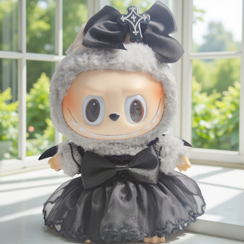 小天使/小悪魔 1、2、3 世代ブラインドボックス ラブブペンダント ビニールプル人形 ブブ座り人形服|undefined