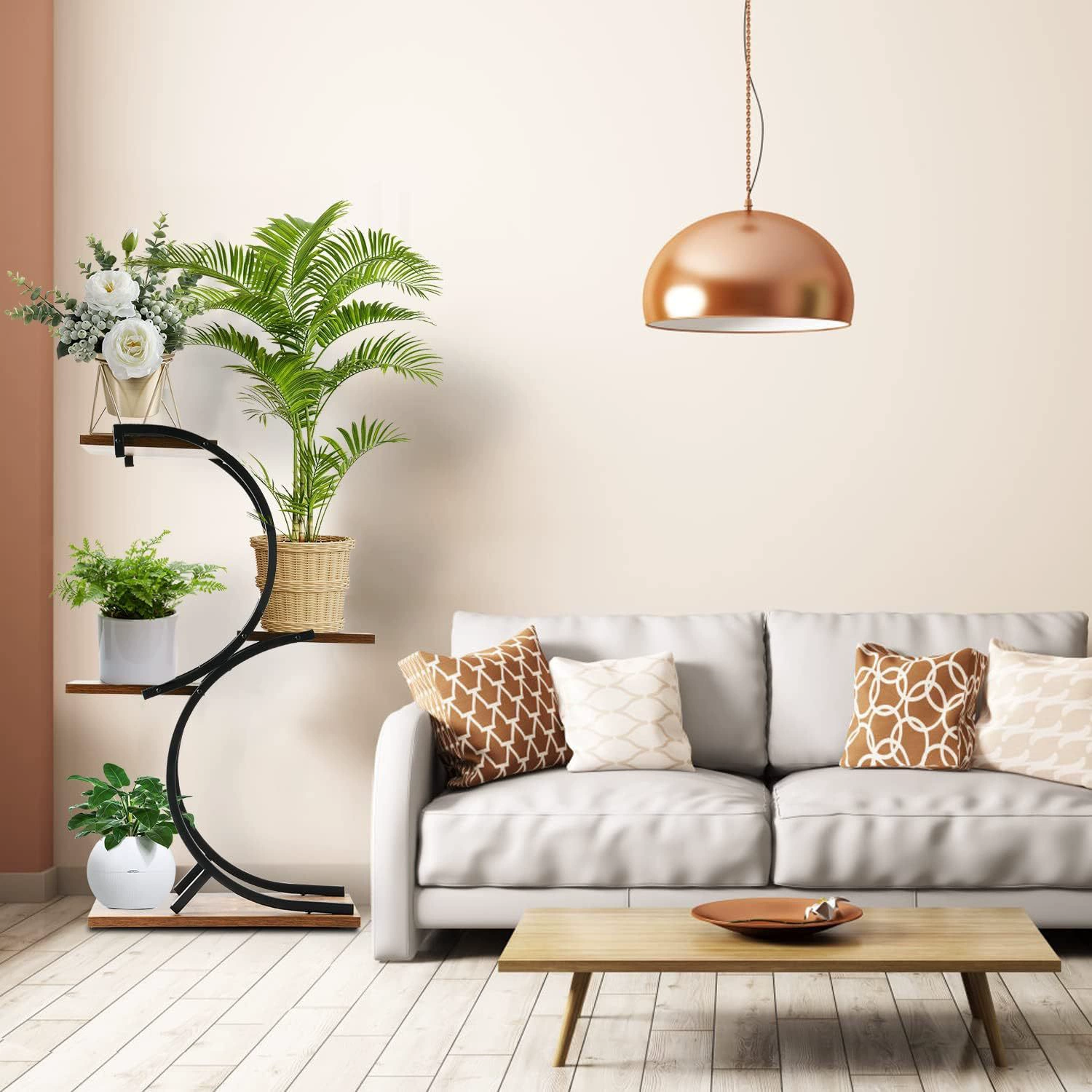 Трансграничные комнатные растительные кронштейны металлические гостиные домашние кованые цветочные стойки на полу многослойные плотные горшки