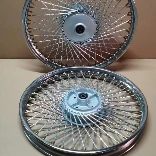 Cub CY80 retro modified rim 72 spoke twist steel ring motorcycle Jialing JH70 front and rear rim assembly