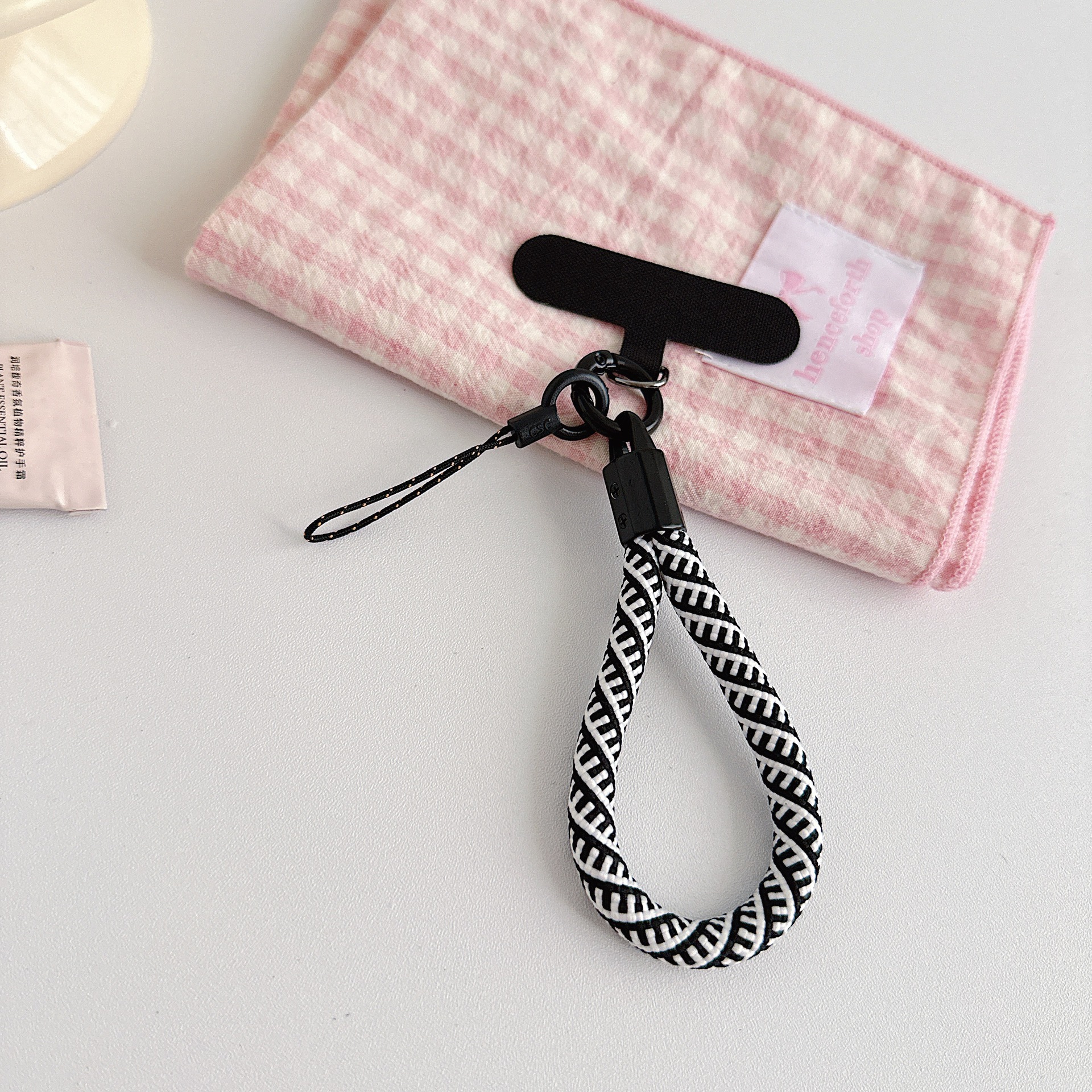 Teléfono móvil de nylon tejido corto con clip multifuncional bolso portátil colgante accesorios colgante universal