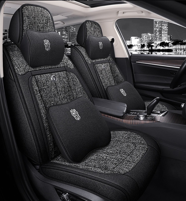 2026 Purple Wind Chime New All-Around Full Hemp Four-Season Universal Car Seat Cushion Warm and Comfortable Seat Cover F-29