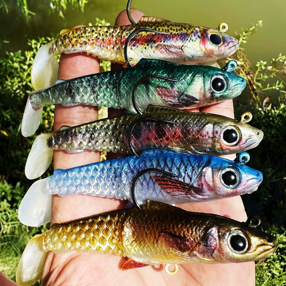Медно-оловянная головка приманки для ловли рыбы на море, мягкая приманка типа T-хвост, приманка, приманка для морской рыбалки, корабельная бионическая поддельная приманка