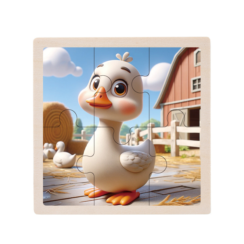 Puzzles cognitivos de madera infantiles, puzzles de educación temprana, ejercicios de pensamiento lógico, juguetes divertidos de aprendizaje