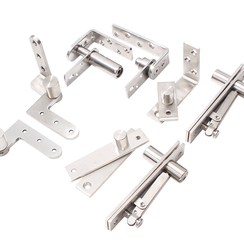 Puerta giratoria de acero inoxidable bisagra bisagra puerta puerta de madera eje superior e inferior puerta bidireccional retorno automático eje del cielo y la tierra accesorios al por mayor