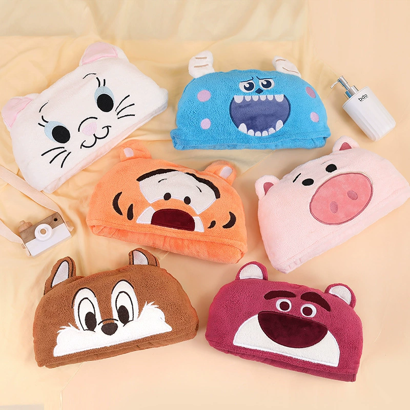 Новое банное полотенце с капюшоном из кораллового флиса, банное полотенце в форме плаща с вышивкой Shan, поддерживает трансграничные поставки