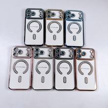 电镀一体水钻石彩色磁吸适用iPhone17promax苹果16Pro防磨手机壳