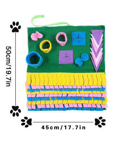 Amazon pet supplies dog sniffing hiding food mat foraging mat non-slip energy consumption toy mat wholesale