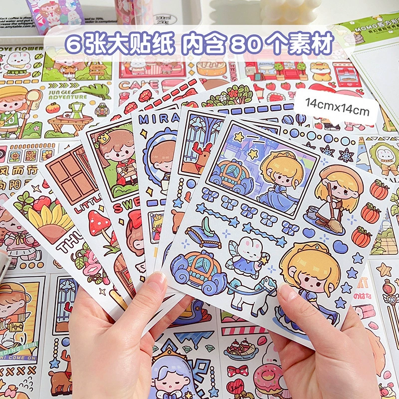 Hair band, cute container, sticker, stickers, scheduler