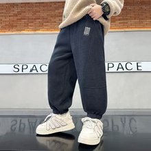 男童裤子秋冬款2025新款儿童宽松休闲运动裤卫裤中大童潮冬装裤