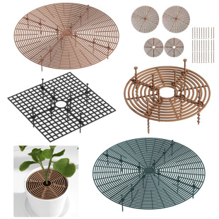 Planter Pot Protection Grille Plant Protective Cover Potted Planter Pot Grid Cover Anti-Dogs and Cats Children Digging Safety Soil Cover
