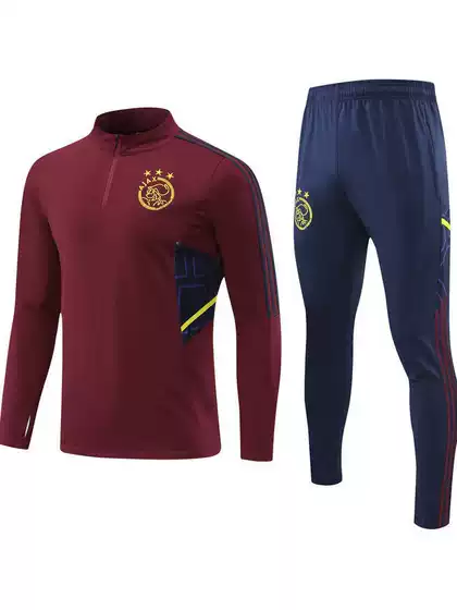 Men's Fall/Winter Soccer Training Set Long Sleeve Printed Match Team Uniform Warm-Up Jacket Casual