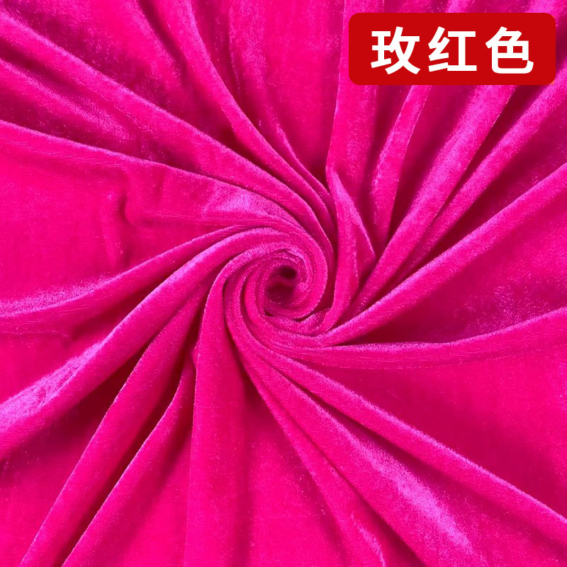 创垚婚庆金丝绒布料布幔订婚宴大红色酒红色绒布婚礼现场装饰布置|undefined
