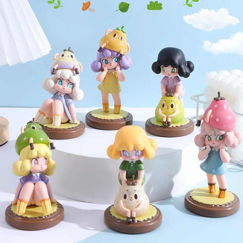 Genuino dibujos animados Xia Duoduo Yali caja ciega mano niña corazón decoración de dormitorio niña regalo de vacaciones al por mayor