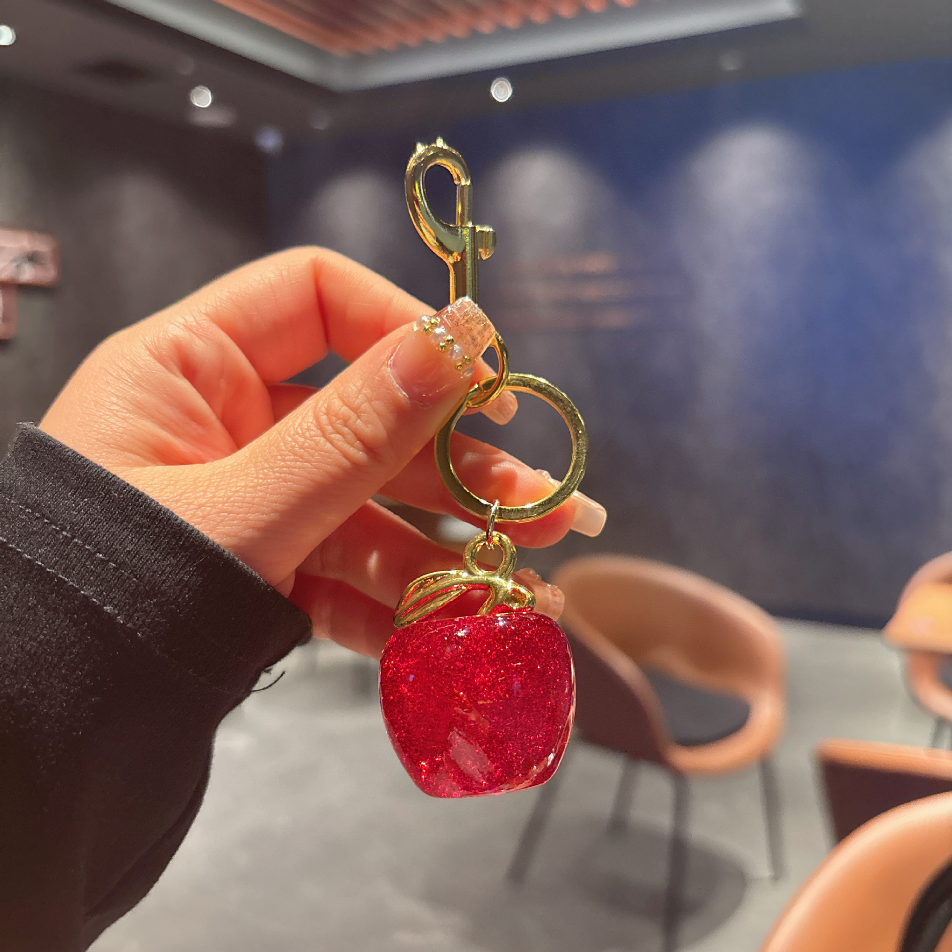 64g Weight Bag Pendant, Keychain Classification 1 Piece Quantity Casual, Street Occasion Resin Material Fruit Pattern Unisex Gender Cute Style 1 Piece Cute Fruit Resin Unisex Bag Pendant Keychain 11