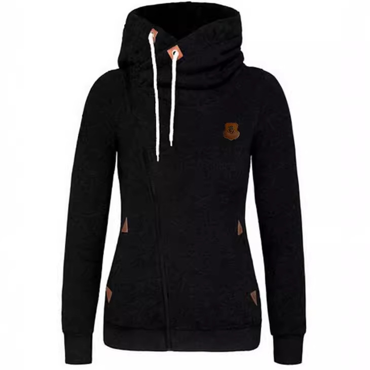 1065 AliExpress Europea y Americana personalizada sudadera cardigan cremallera lateral con capucha suéter de la capa image 4