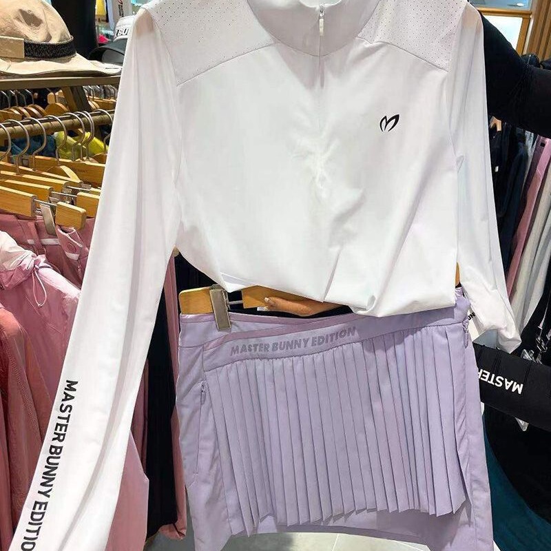 New Summer golf Women's Long-sleeved Sunscreen Thin Polo Shirt Jersey Quick-drying Breathable golf Casual T-shirt