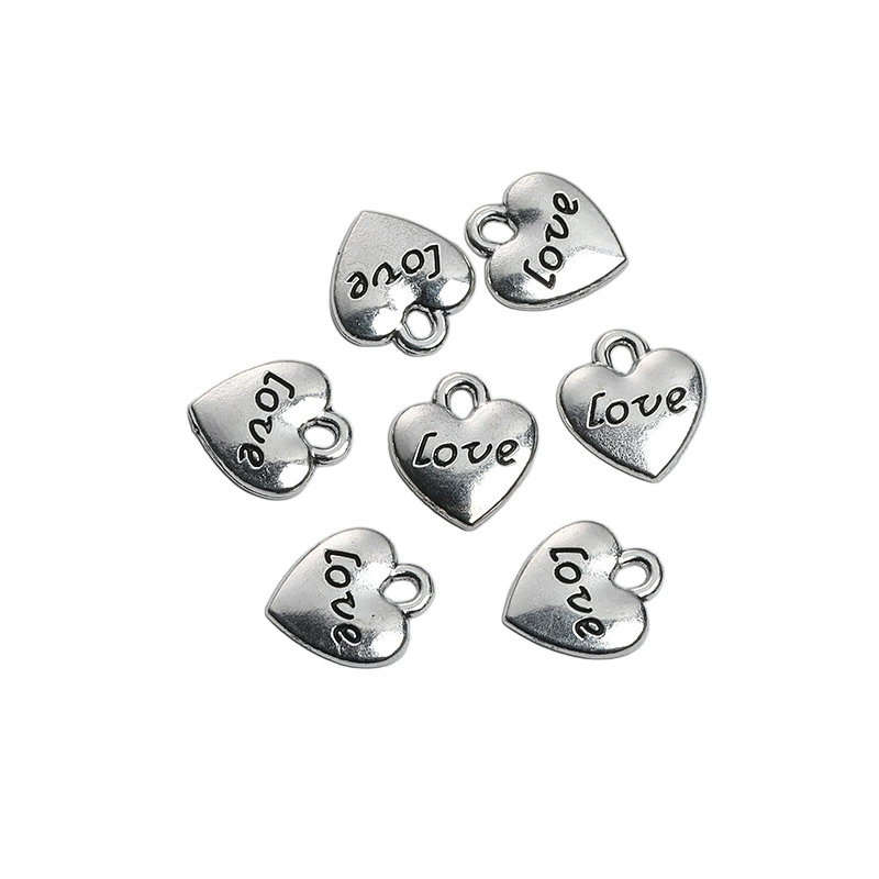 Аксессуары для бижутерии DIY из цинкового сплава, подвеска в форме персонажа Love, подвеска «спасибо, люблю», закка