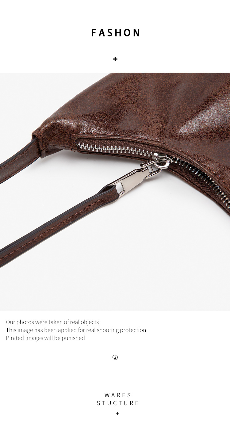 Sac à bandoulière rétro tendance pour femme, design de niche, simple et polyvalent, idéal pour les déplacements quotidiens_voghion.com