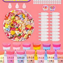 XMZZ336奶油胶diy发夹材料包可爱树脂配件女孩制作发卡儿童套装