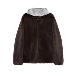 批发2025秋新品欧美风女装连帽宽松休闲外套 1151