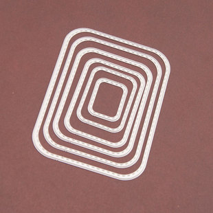 DIY metal embossing cutting knife die carbon steel paper cutting card template N101 rectangular round corner frame