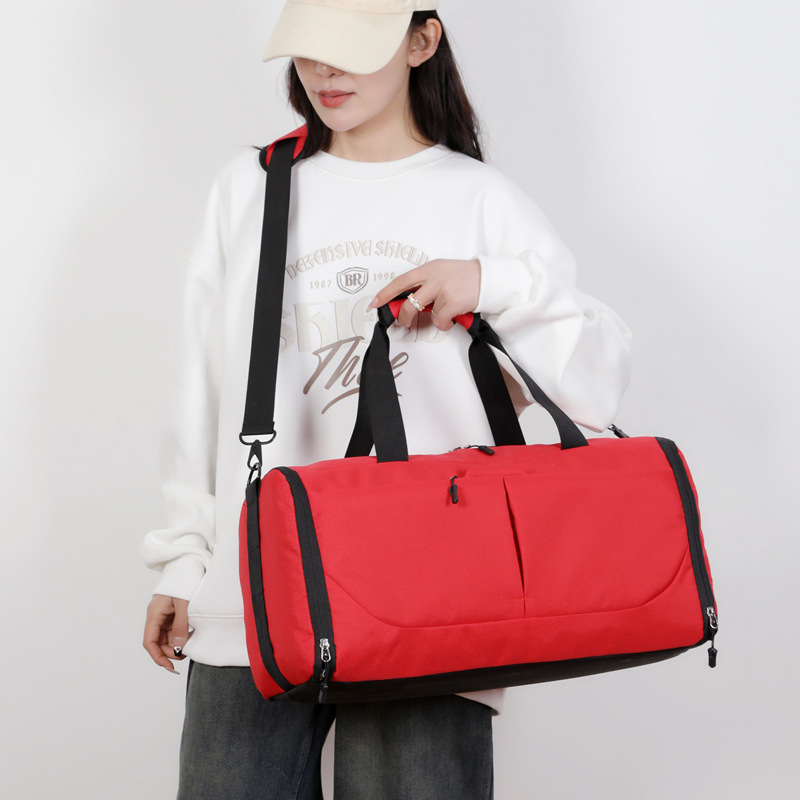 Bolsa deportiva de alta capacidad alta sensación bolsa de viaje separación seca y húmeda con almacenamiento de zapatos bolsas de entrenamiento de pelota de natación logotipo