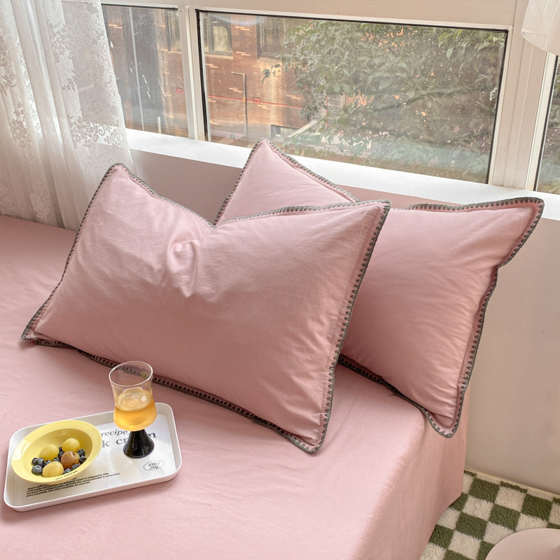 Cotton 2025 nuevo estilo funda de almohada funda de almohada par hogar 100 almohada de algodón núcleo de almohada caja de forro individual hombre 3