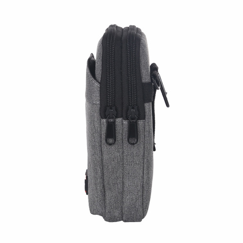 New men's mobile phone bag casual wear belt waist bag canvas diagonal mobile phone waist bag multi-functional shoulder bag wholesale