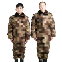 林霞儿童沙漠棉大衣迷彩大衣冬季防寒加厚棉袄户外防风保暖