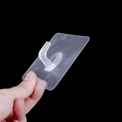 Factory wholesale horn hooks, no traces, no punching hooks, PET transparent frosted paste, no traces, no punching hooks