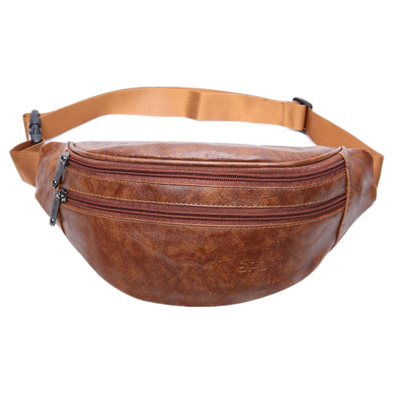 Capacious water repellent sports polyurethane belt bag for traveling