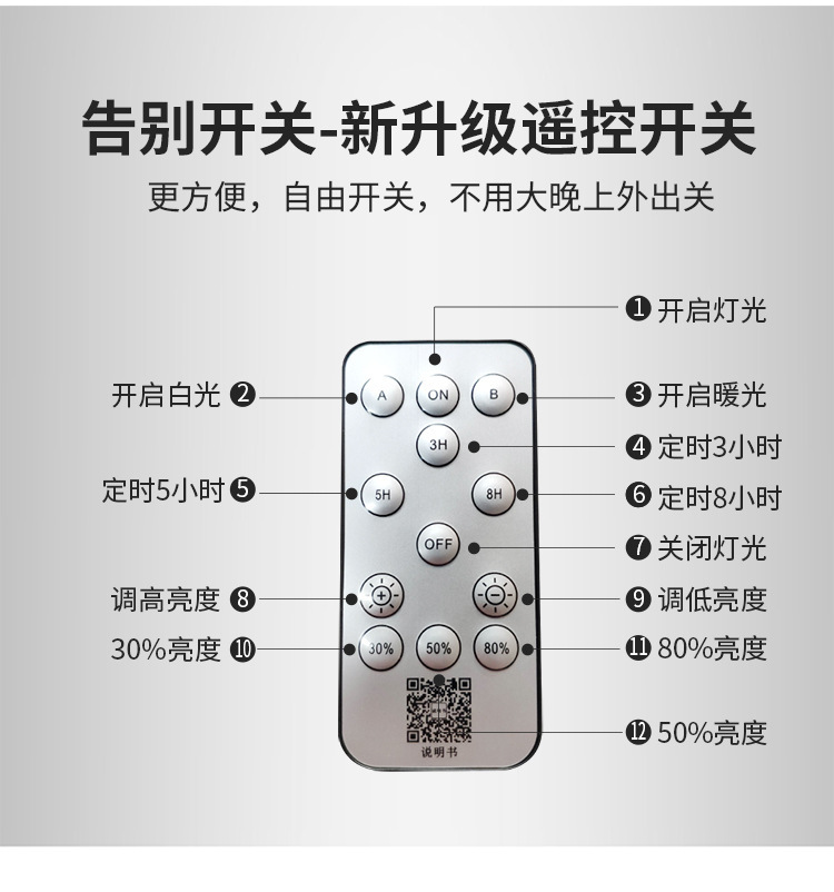 方形草坪庭院灯