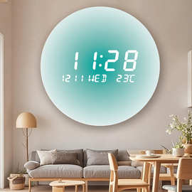 LED挂钟创意钟表客厅家用卧室静音时钟北欧风格时尚墙钟wallcloc