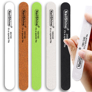 nailshine Wood Chip Rubbing Waterproof Thin Rubbing Professional Real and Fake Special Rubbing Grey and White Files on Both Sides Nail Rubbing